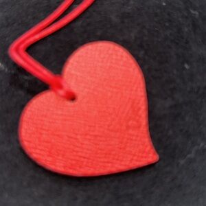 Dior Red Heart Bag Tag